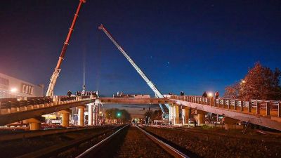 Merlo: este viernes se inaugura el primero de los trece puentes modulares del Tren Sarmiento