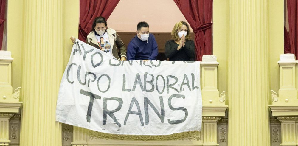 Los 12 dipusindicalistas votaron a favor del proyecto de ley sobre cupo laboral travesti trans que se aprobó y se envió al Senado