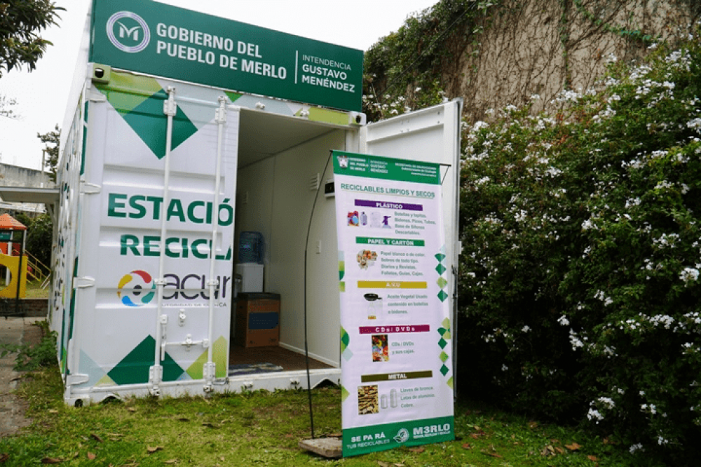 Merlo | El Municipio instal una nueva estacin de reciclado en San Antonio de Padua