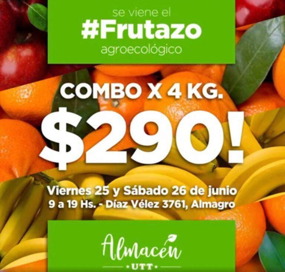 #Frutazo: ofrecen frutas agroecológicas a precios populares en Almagro, Avellaneda, Monte Grande y La Plata