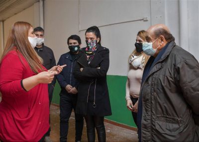 Mussi y Volnovich visitaron el barrio General Belgrano en Berazategui