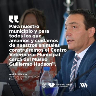 El intendente Watson anunci� la construcci�n del nuevo Centro Veterinario Municipal