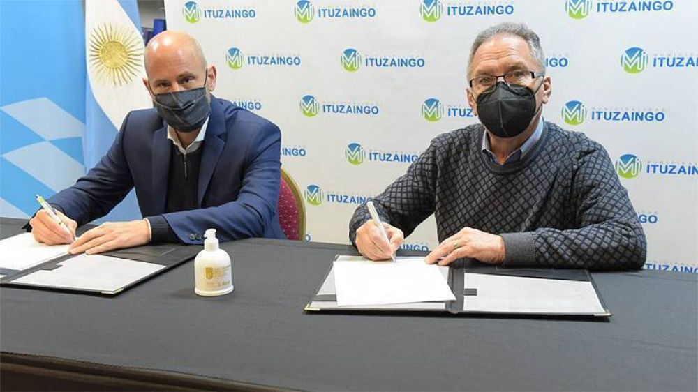 Merediz y Descalzo firmaron una carta de acuerdo para la adhesin de Ituzaing al programa Enlace Municipal Pyme