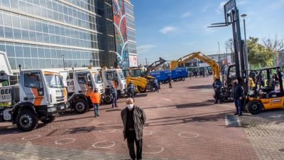 Mussi present� la nueva flota de veh�culos comprados por la Municipalidad de Berazategui