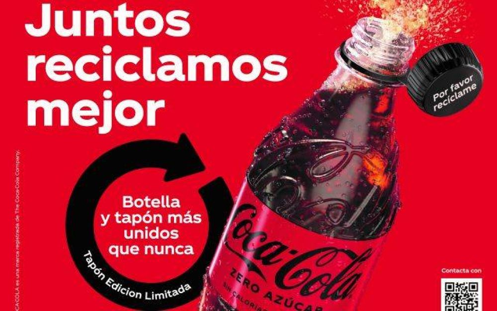 Coca-Cola prueba en Espaa su nuevo tapn adherido a la botella