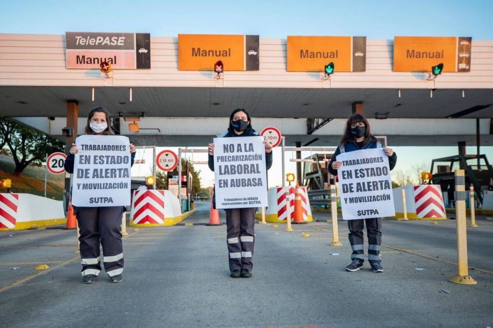 SUTPA: Trabajadoras y trabajadores de la empresa AUBASA se manifestaron por mejoras en las condiciones de trabajo y por una recomposicin salarial acorde con la inflacin