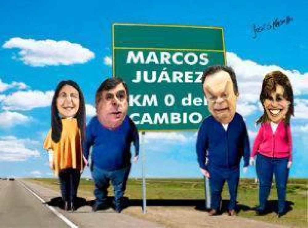 Antes del acto en M. Jurez, Macri apoy a Negri y Santos
