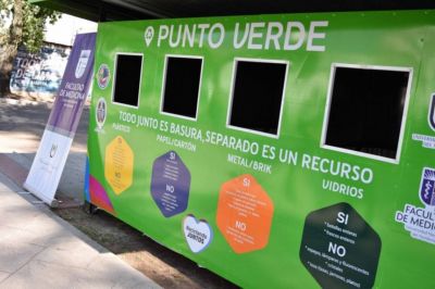 Reciclaje: sumaron un punto verde y seguirán habilitando en otros barrios