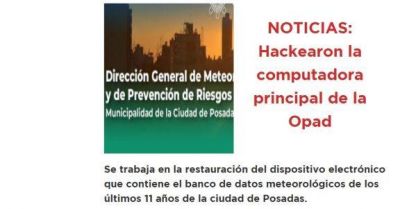 La Opad recuper� PC y espera volver a funcionar desde hoy