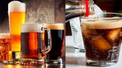 Coca-Cola o cerveza, ¿qué bebida engorda más?