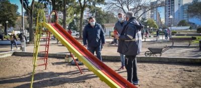 Realizan mejoras en Plaza Mitre