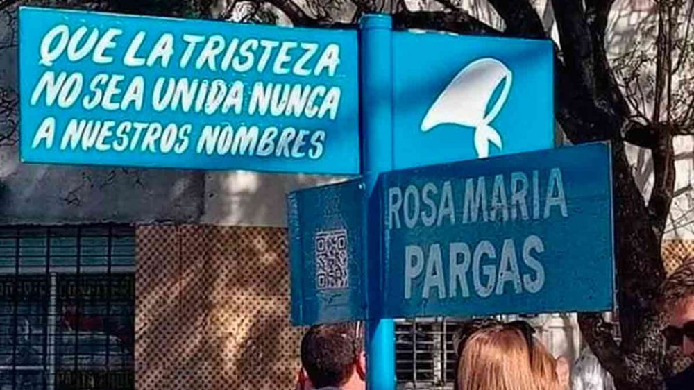 Memoria activa en Lomas de Zamora: Sealizaron la esquina de Beltrn y Sixto Fernndez