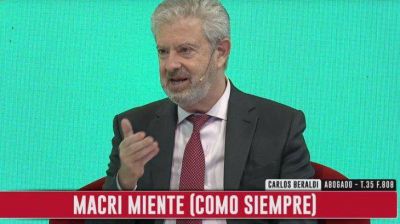 Para Beraldi, Macri sigue mintiendo porque avanza la causa