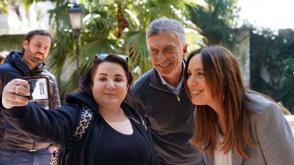 Macri se sum a la campaa de Juntos con una recorrida junto a Mara Eugenia Vidal en CABA