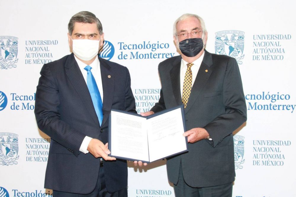 UNAM y Tec de Monterrey crean Consorcio para impulsar la investigacin, transferencia tecnolgica y emprendimiento en el pas