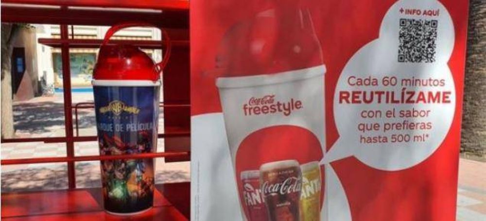 ODS12. Coca-Cola instala en Parque Warner un innovador sistema de dispensado de bebidas en Espaa