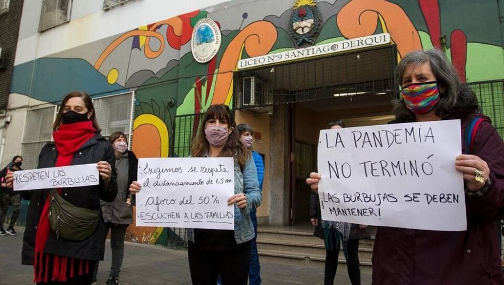 UTE inicia semana de protestas contra la presencialidad sin distanciamiento en escuelas