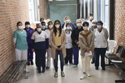 Elisa Abella se reunió con personal de enfermería del hospital y los CAPS