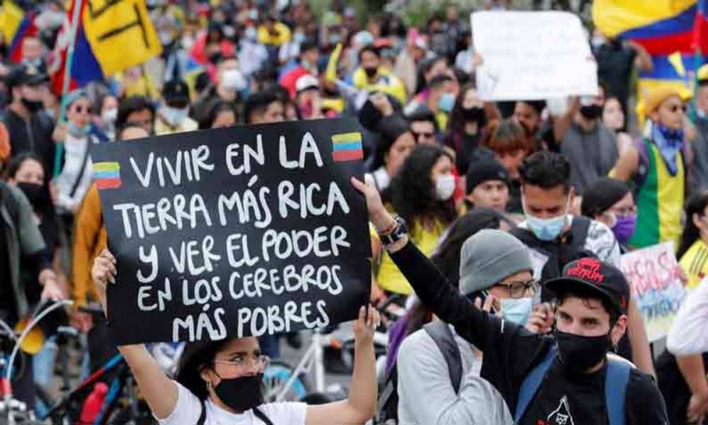 Colombianos volvieron a las calles en las principales ciudades del pas con reclamos al Gobierno