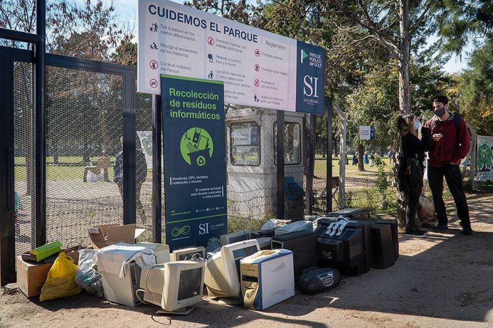 En una nueva campa�a de recolecci�n, se juntaron 500 kilos de residuos electr�nicos en San Isidro