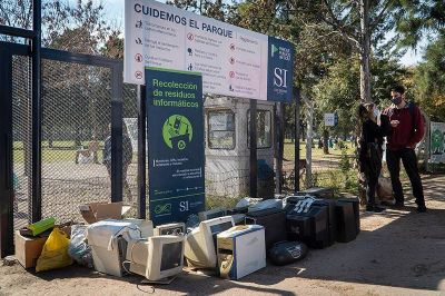 En una nueva campa�a de recolecci�n, se juntaron 500 kilos de residuos electr�nicos en San Isidro