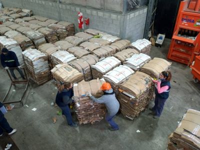Salieron 50 toneladas de reciclables de Viedma