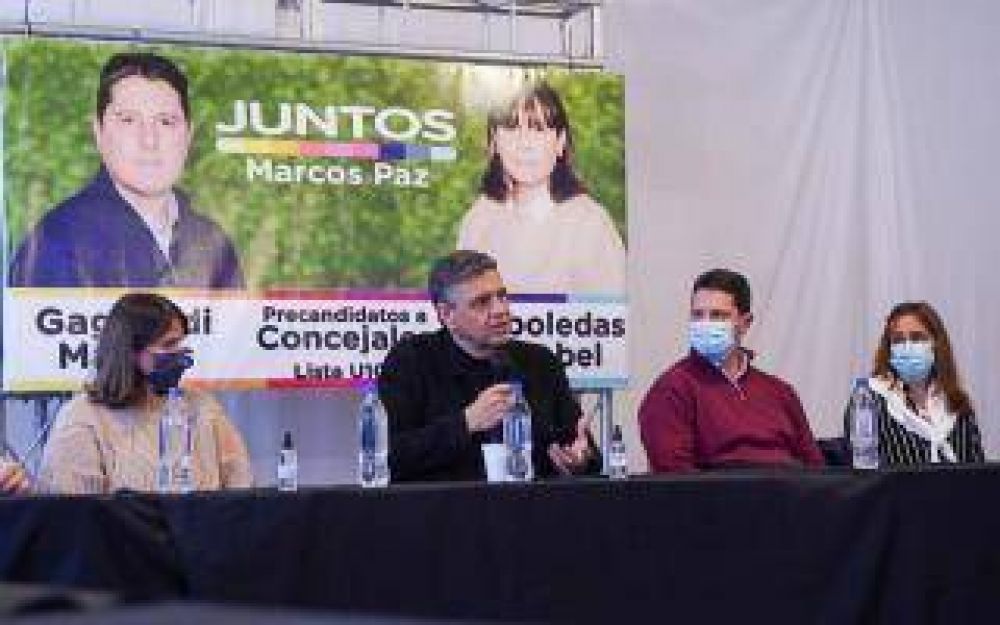 Elecciones 2021: Jorge Macri de campaa en Marcos Paz y Merlo para apoyar a los candidatos de Juntos
