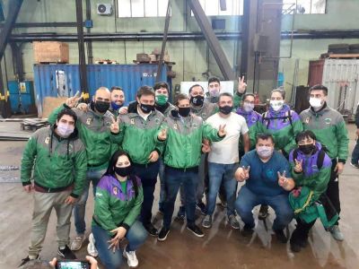 Sindicalistas acompaaron a los candidatos porteos del oficialismo en el Da de la Industria