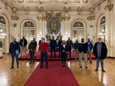 Las dos Juventudes sindicales volvieron a Casa Rosada para cerrar una capacitacin en tecnologa