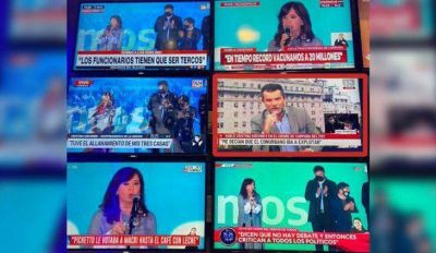 Cadena nacional: todos los canales, excepto uno, en vivo con Cristina