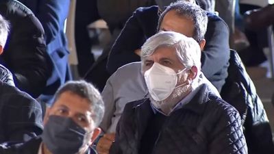 Tras la tensi�n por la renuncia de Facundo, Hugo Moyano se mostr� en el cierre de campa�a del Frente de Todos