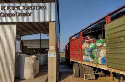 En el Centro de Acopio, nuevo cargamento de envases vac�os de fitosanitarios