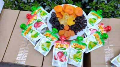 Del Sur a todo Mendoza: fruta seca y jugos con pulpa natural integran la dieta saludable de los ni�os