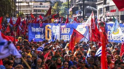 Paro general en Uruguay convocado por la central sindical