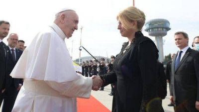 El Papa Francisco se despidi� de Eslovaquia