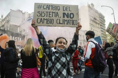 Contra el Cambio Clim�tico: c�mo fue la marcha a Plaza de Mayo en el marco de la Huelga Mundial