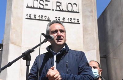 Todos adentro: La CGT junto a La C�mpora en el homenaje a Rucci de la UOM
