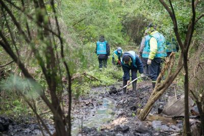 Acumar realiz� tareas de limpieza y mantenimiento en la Reserva Natural de Ciudad Evita
