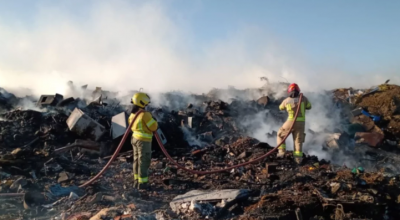 Extinguen incendio en el Girsu Rawson tras 3 horas de combate