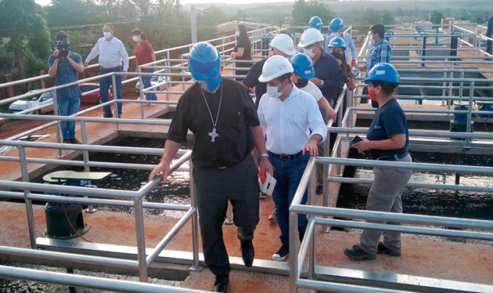Se inaugur la nueva toma para la distribucin de agua en Iguaz