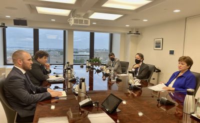 FMI: Guzm�n vio a Lipton y Georgieva para acelerar el acuerdo despu�s de las elecciones