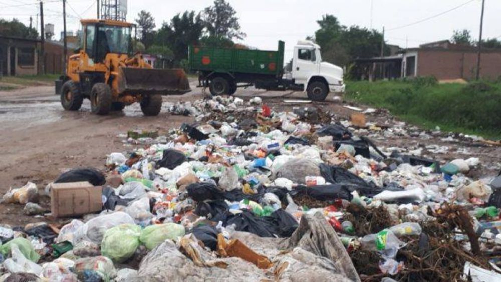 Tras la lluvia, el Municipio inició operativo de limpieza y erradicación de basurales