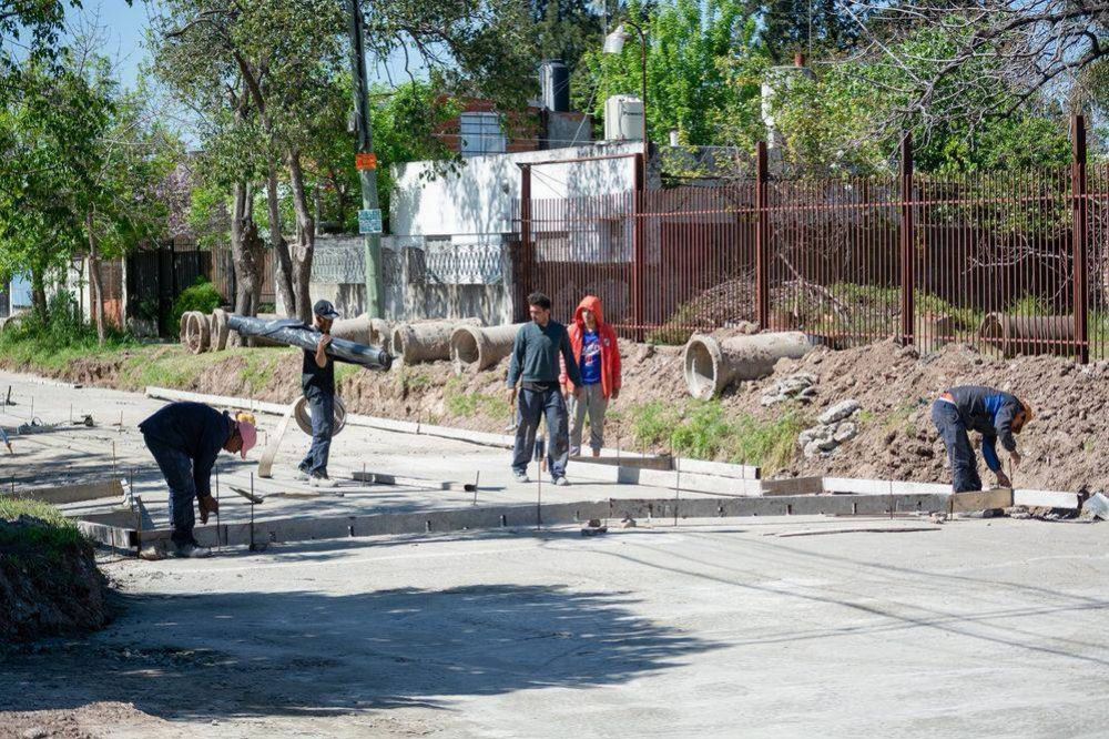 Merlo: Obras de Pavimentacin en Parque San Martin