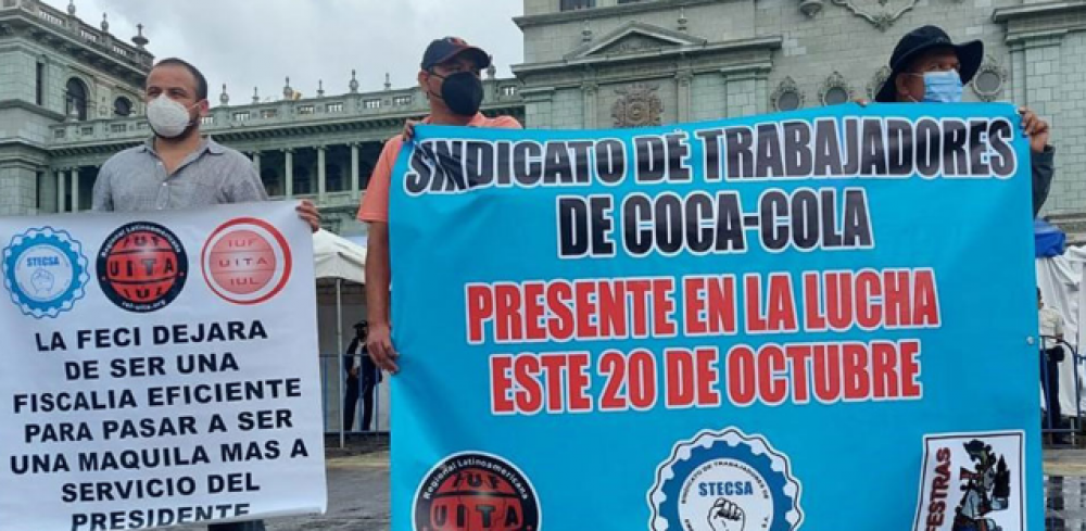 Guatemala: Stecsa y Festras movilizados en el Da de la Revolucin