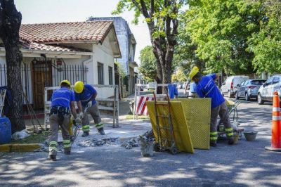 Contin�a la instalaci�n de rampas de accesibilidad en Vicente L�pez