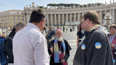 El Papa con luteranos: 