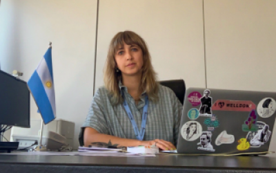 La escritora y concejal de Pilar Paula V�zquez asumi� un cargo de Cultura en la Canciller�a