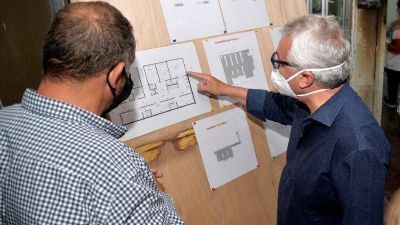 Julio Zamora supervis� las obras que el Municipio y la Provincia llevan adelante en el Hospital de Pacheco