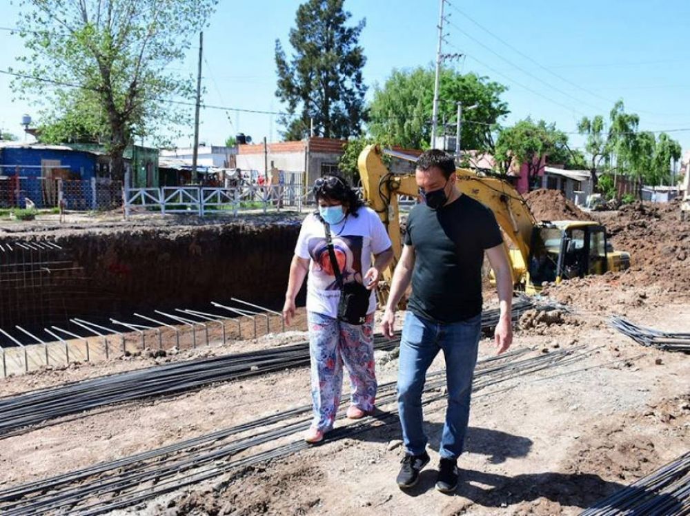 Florencio Varela: Continan los trabajos de entubamiento del arroyo Jimnez