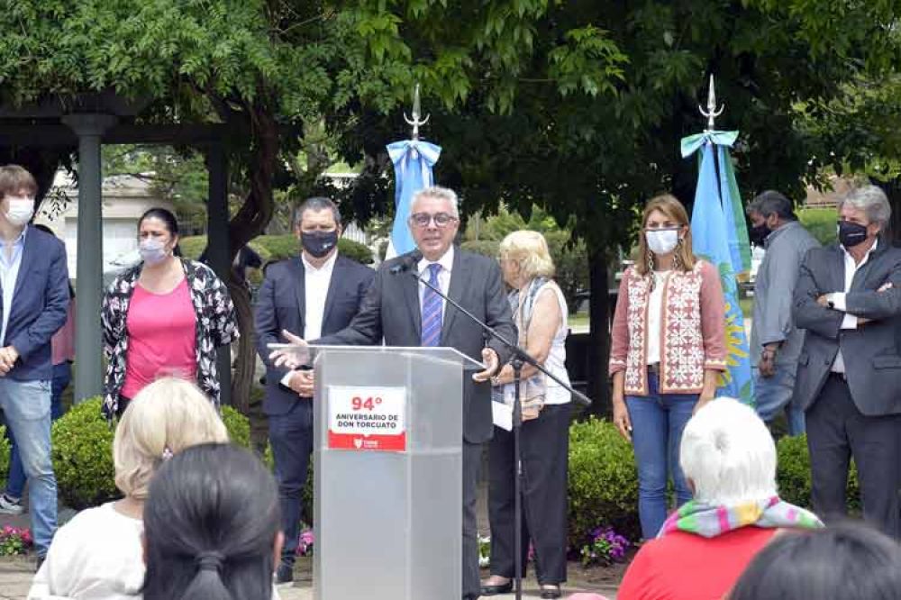 Tigre: Julio y Gisela Zamora acompa�aron el 94� aniversario de Don Torcuato